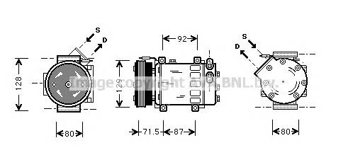 RTAK281 AVA compresor de aire acondicionado