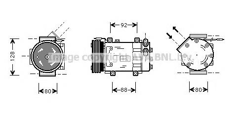 RTK255 AVA compresor de aire acondicionado