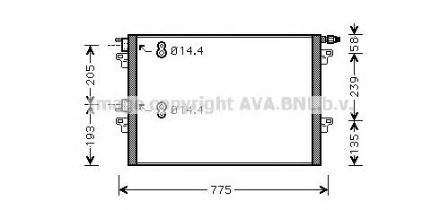 RTA5297 AVA condensador aire acondicionado