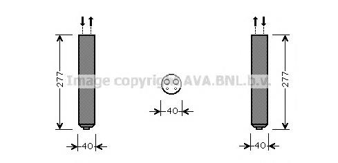 Receptor-secador del aire acondicionado Subaru Forester 2 (S11, SG)