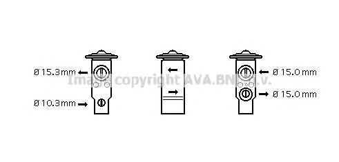 TO1070 AVA válvula de expansión, aire acondicionado