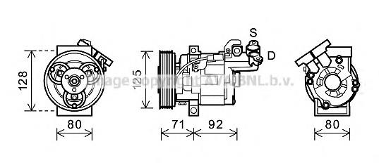 RTK495 AVA compresor de aire acondicionado