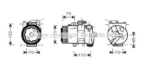 SAAK018 AVA compresor de aire acondicionado