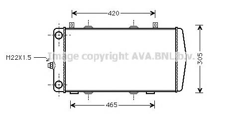 SA2004 AVA radiador refrigeración del motor