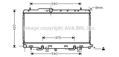 45111FE020 Subaru radiador refrigeración del motor