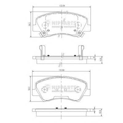 N3600546 Nipparts pastillas de freno delanteras