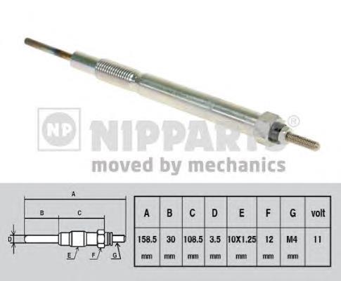 N5713012 Nipparts bujía de incandescencia