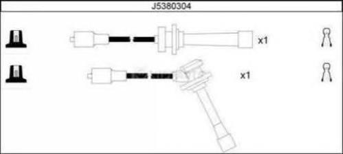 J5380304 Nipparts cables de bujías