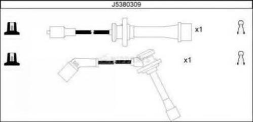 Cables de bujías ADG01643 Blue Print