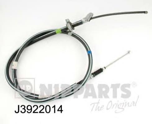 Cable de freno de mano trasero izquierdo J3922014 Nipparts