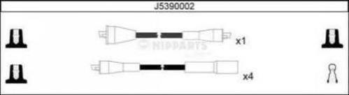Juego de cables de encendido J5390002 Nipparts