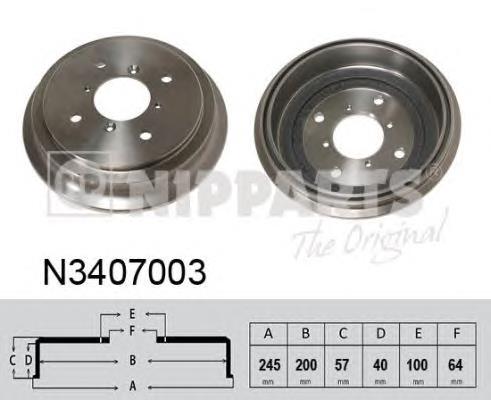 Tambor de freno trasero para Ford Transit T