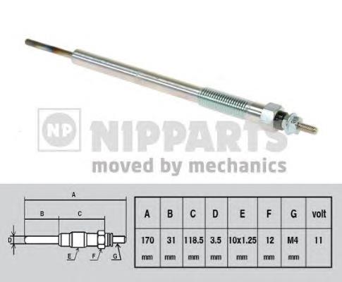 N5715016 Nipparts bujía de incandescencia