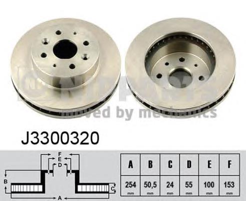 Disco de freno J3300320 Nipparts