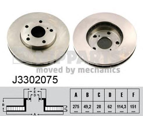 J3302075 Nipparts Discos