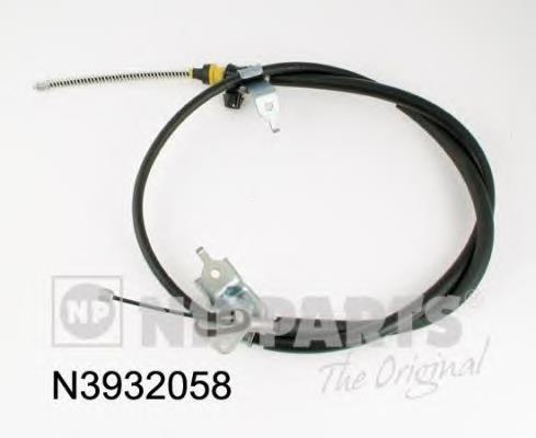 N3932058 Nipparts cable de freno de mano trasero derecho