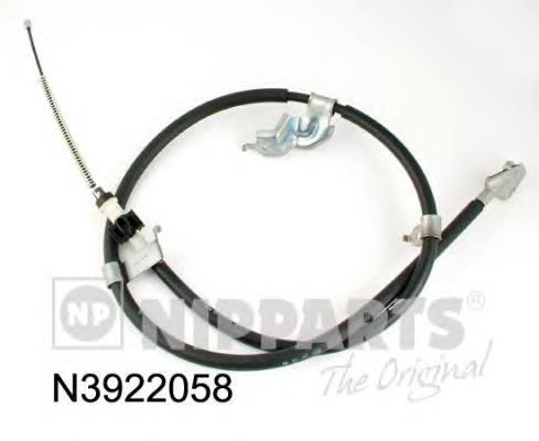 N3922058 Nipparts cable de freno de mano trasero izquierdo