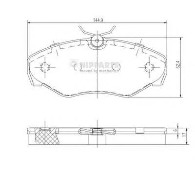 Comprar J3601080 Nipparts Pastillas delanteras de freno