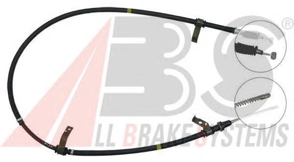 K14318 ABS cable de freno de mano trasero derecho