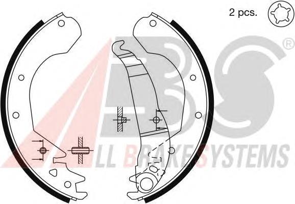 Zapatas de freno 8807 ABS