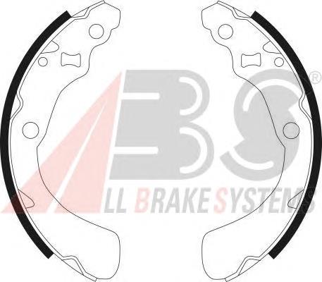 H28006 Brembo Zapatas de freno de tambor traseras
