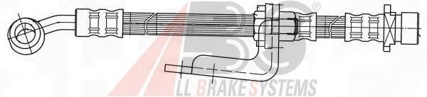 SL5009 ABS tubo flexible de frenos delantero izquierdo