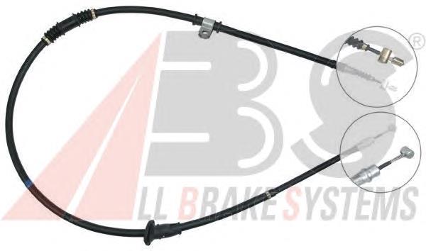 MB857033 Mitsubishi cable de freno de mano trasero derecho