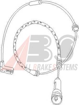 39605 ABS Sensor de desgaste de las pastillas de freno delanteras