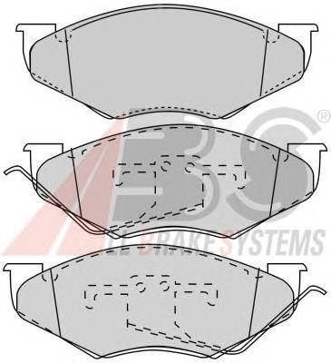 38416 ABS pastillas de freno delanteras