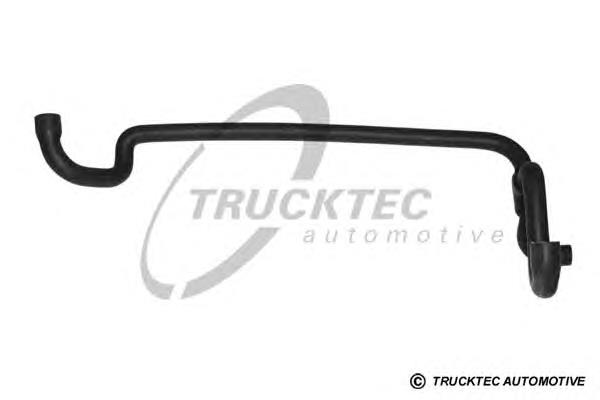 0819044 Trucktec tubería de radiador, tuberia flexible calefacción, inferior