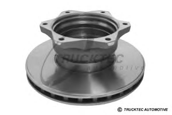 0235058 Trucktec disco de freno trasero