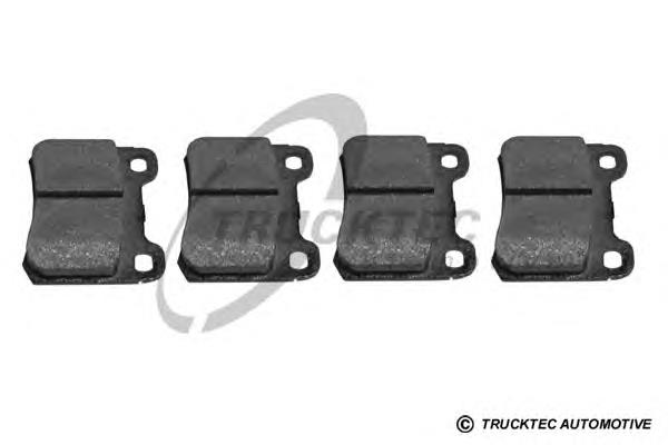 0235143 Trucktec pastillas de freno traseras