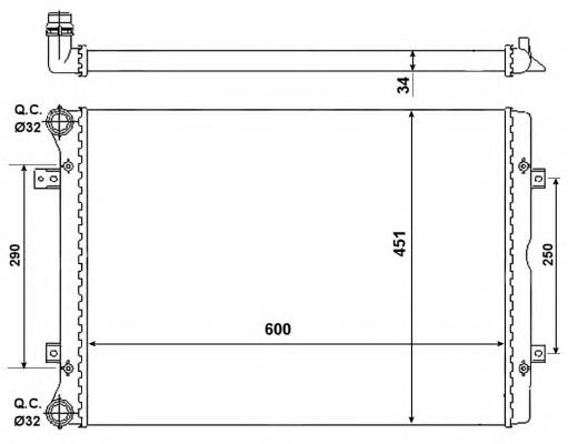 Radiador 53022 NRF