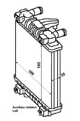 53014 NRF radiador, refrigeración del motor adicional