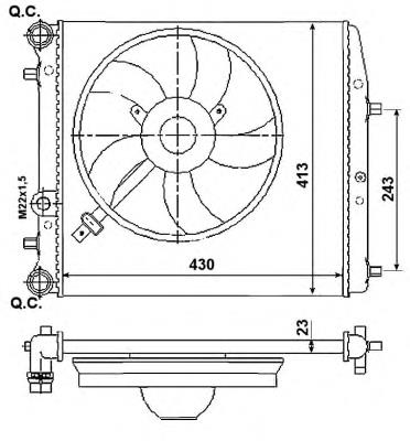 Radiador 53021 NRF