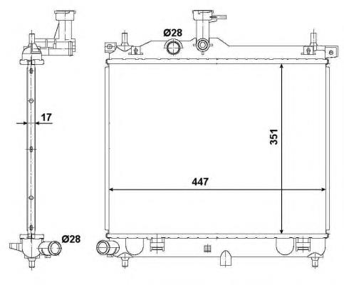 Radiador 53029 NRF