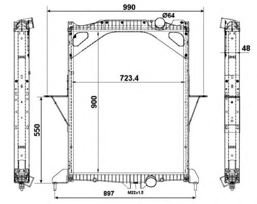 529701 NRF Refrigeración del motor