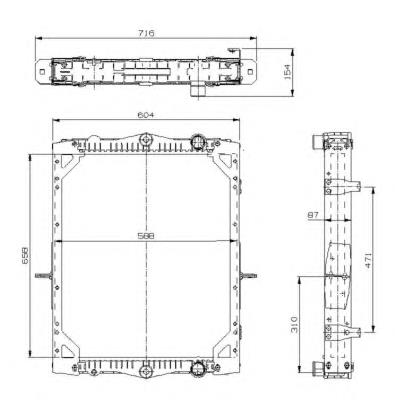 529744 NRF radiador refrigeración del motor