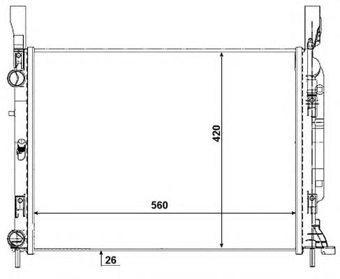 Comprar 53003 NRF Radiador de auto