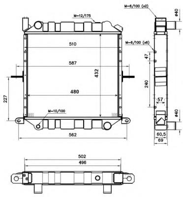 Comprar N156N96 NPS Radiador de auto