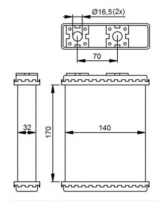 52230 NRF radiador de calefacción