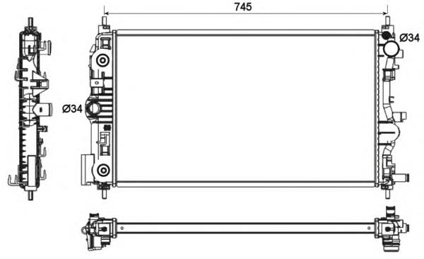 53131 NRF Refrigeración del motor
