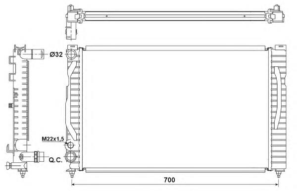 53175 NRF Refrigeración del motor