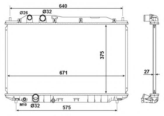 Comprar 53186 NRF Radiador de auto