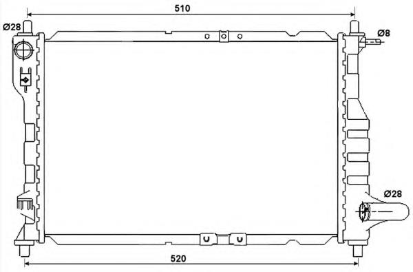 Comprar 53068 NRF Radiador de auto