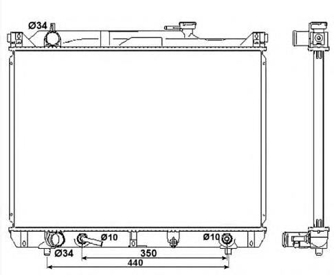 Radiador 53037 NRF