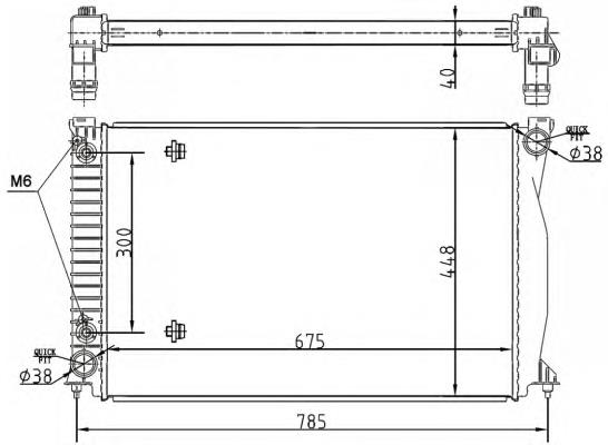 Comprar 53105 NRF Radiador de auto