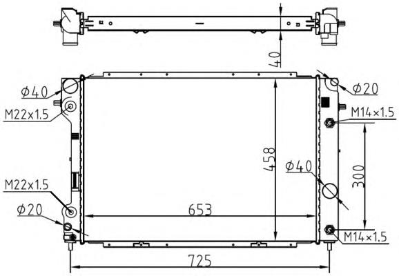 Radiador 53104 NRF