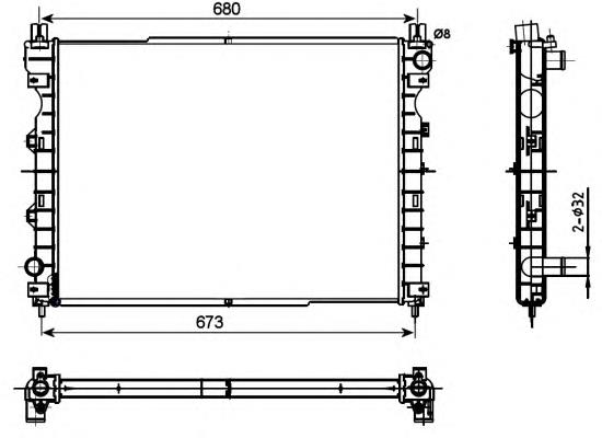 53096 NRF radiador