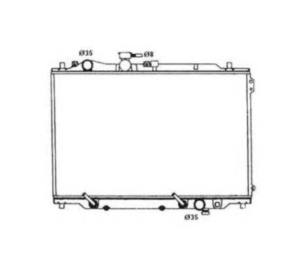 Radiador refrigeración del motor 516514 NRF